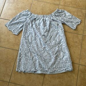 BB Dakota Lace Baby Blue Dress